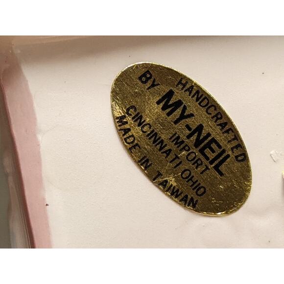 My Neil Vintage 1983 Baby Cradle Planter Pink Bassinet Carriage Nursery Gift - Picture 7 of 10